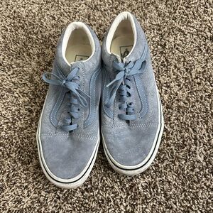 Blue old School Vans- Suede